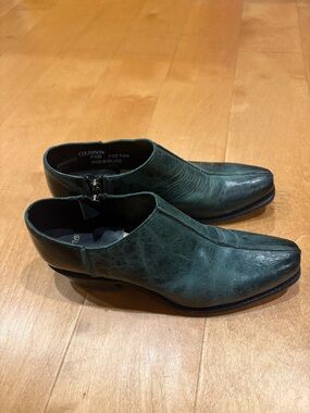 Sonora Quinn women’s Ankle Boots shoes leather zip  western green sz 8.5